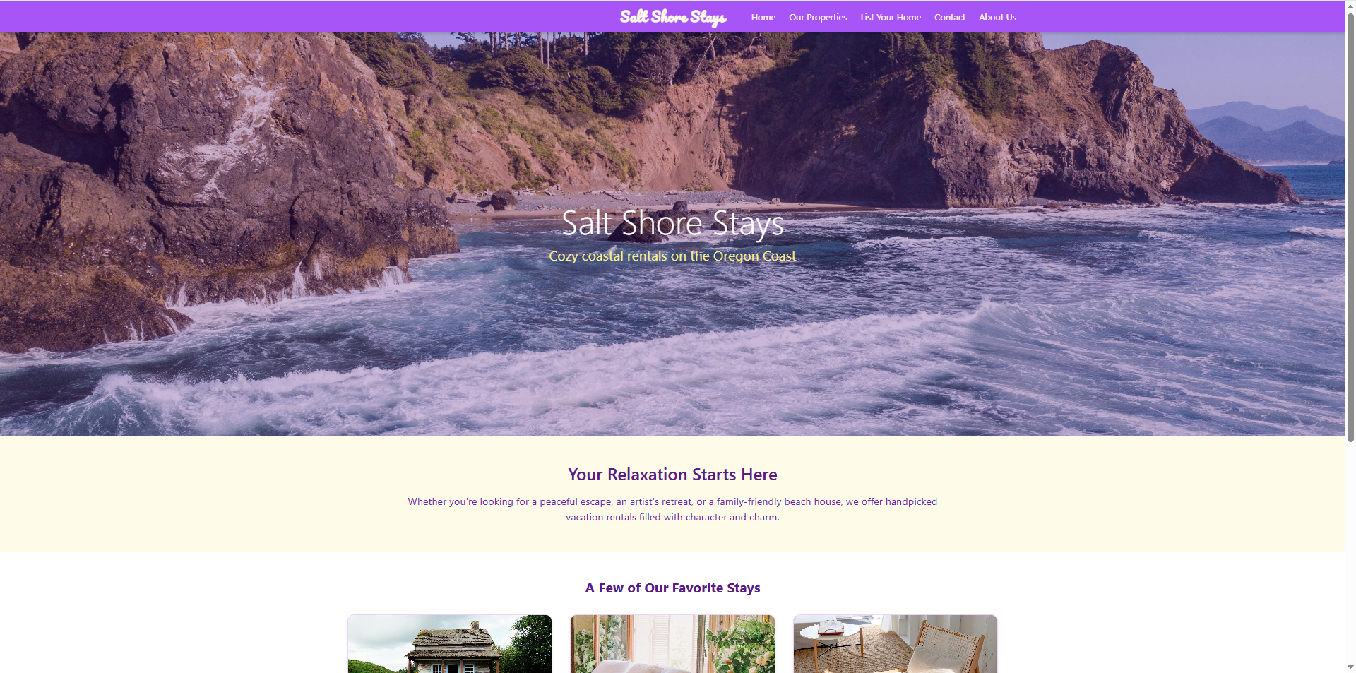 Salt Shore Stays